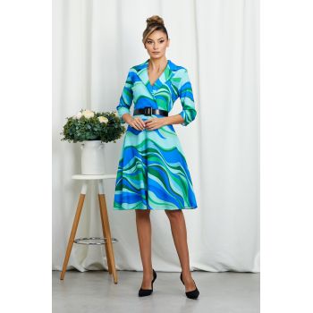 Rochie Berna Verde Multi