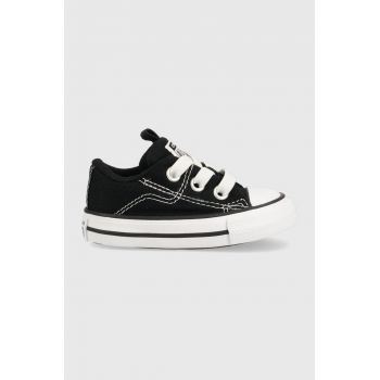 Converse tenisi copii CON OBUWIE A01038C RAVE culoarea negru