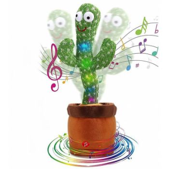 CACTUS dansator si vorbitor cu LED-uri Colorate / Jucarie interactiva