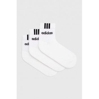 adidas șosete 3-pack culoarea alb HT3437