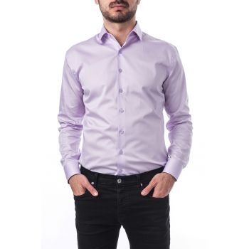 Camasa slim fit cu guler ascutit