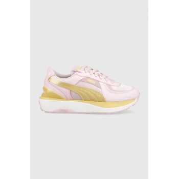 Puma sneakers Cruise Rider NU Satin Wns culoarea roz