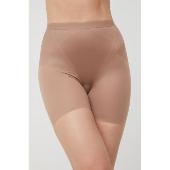 Spanx pantaloni scurti modelatori femei, culoarea maro