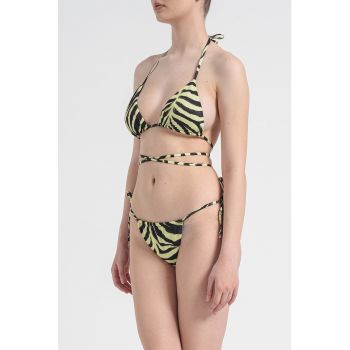 Sutien triunghiular cu animal print