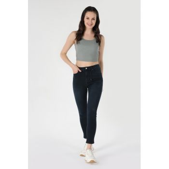 Top crop cu aspect striat