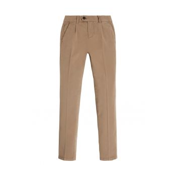 GUESS - Pantaloni chino cu buzunare cu clapa pe spate