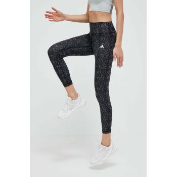 adidas Performance leggins de antrenament Training Essentials culoarea negru, modelator de firma originali