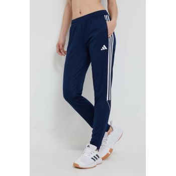 adidas Performance pantaloni de antrenament Tiro 23 League culoarea bleumarin, cu imprimeu  HS3539