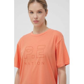 P.E Nation tricou din bumbac culoarea portocaliu