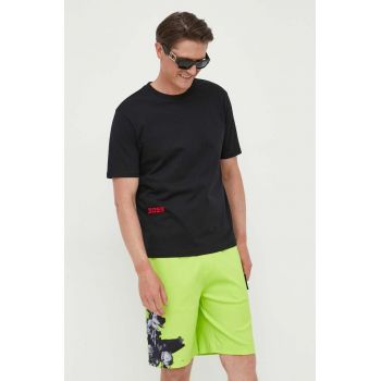 BOSS pantaloni scurti din bumbac BOSS GREEN culoarea verde