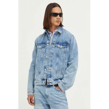 Samsoe Samsoe geacă din denim bărbați, de tranziție, oversized