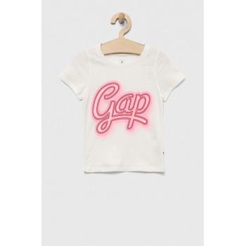 GAP tricou de bumbac pentru copii culoarea bej