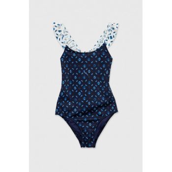 Pepe Jeans costum de baie dintr-o bucată pentru copii culoarea albastru marin