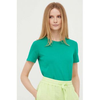 United Colors of Benetton tricou din bumbac culoarea verde