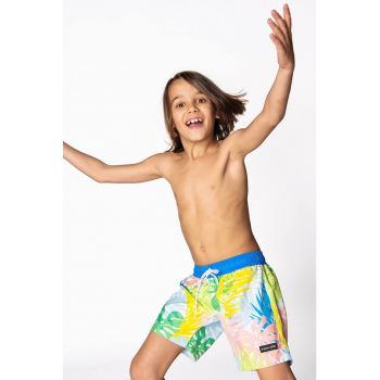 Pantaloni scurti de baie cu model tropical