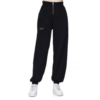 Pantaloni sport cu talie inalta Parachute