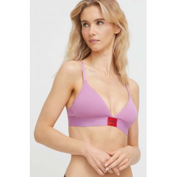 HUGO sutien culoarea violet, melanj 50469647