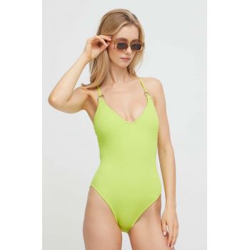 MICHAEL Michael Kors costum de baie dintr-o bucată culoarea verde, cupa usor rigidizata