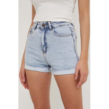 Answear Lab pantaloni scurti jeans femei, neted, high waist