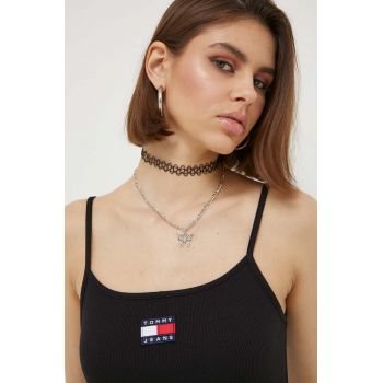 Tommy Hilfiger top femei, culoarea negru