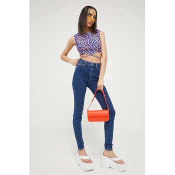 Tommy Jeans femei, culoarea bleumarin DW0DW16010