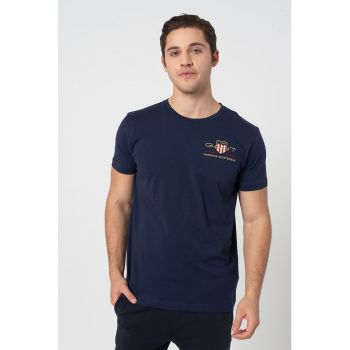 Tricou cu logo brodat pe piept Archive