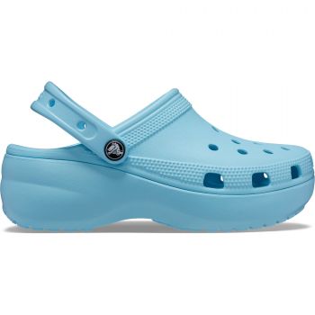 Saboți Crocs Women's Classic Platform Clog Albastru - Arctic