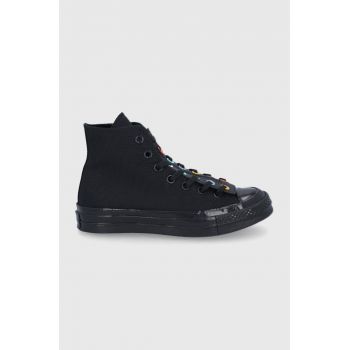 Converse teniși 571430C femei, culoarea negru 571430C.BLACK-BLACK