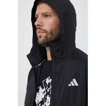 adidas Performance windbreaker Ultimate culoarea negru, de tranzitie