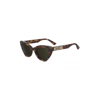 Love Ochelari de soare cat-eye cu aspect tortoise