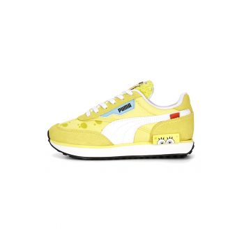 Pantofi sport cu garnituri de piele intoarsa Future Ridee Spongebob