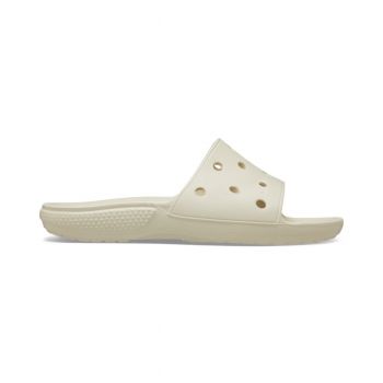 Papuci Classic Crocs Slide Iconic Crocs Comfort Bej - Bone