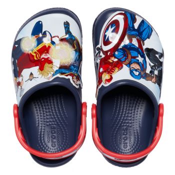 Saboți Crocs Fun Lab Avengers Patch Clog T Albastru - Navy