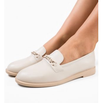 Pantofi casual dama Kalanz Bej