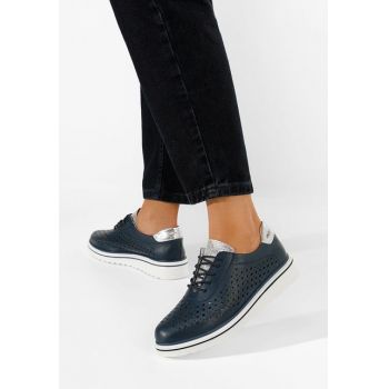 Pantofi casual dama piele Odisea navy