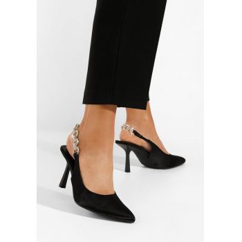 Pantofi stiletto slingback Velas albastri