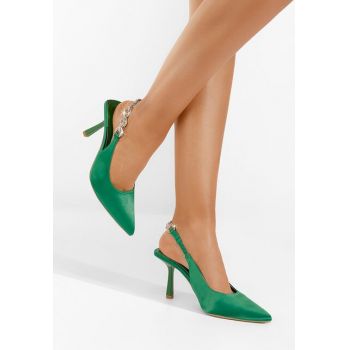 Pantofi stiletto slingback Velas albastri