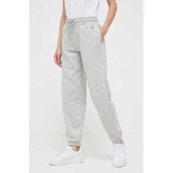 Gant pantaloni de trening culoarea gri, melanj