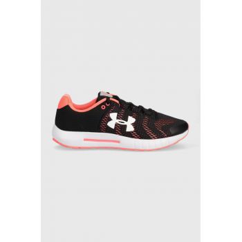 Under Armour pantofi de alergat Micro G Pursuit BP culoarea negru, cu toc plat, 3021969 3021969-601