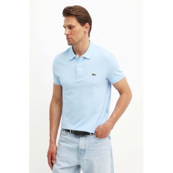 Lacoste polo de bumbac culoarea alb, neted, PH4012