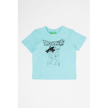 Tricou de bumbac cu imprimeu cu desene