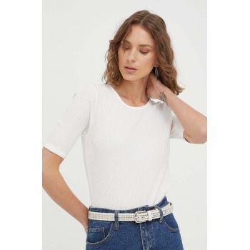 Marc O'Polo tricou DENIM femei, culoarea bej