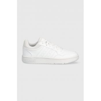 adidas Originals sneakers pentru copii HOOPS 3.0 K culoarea alb