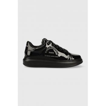 Karl Lagerfeld sneakers din piele KAPRI MENS culoarea negru, KL52539S