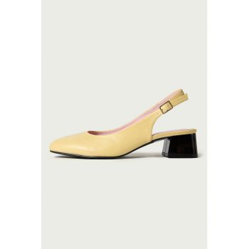 Pantofi slingback de piele Maya