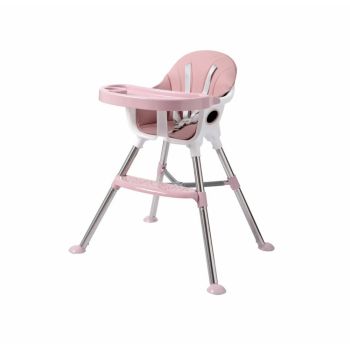 Scaun de masa transformabil Little Mom Elite Pink