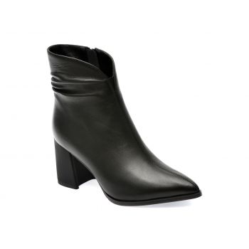 Botine GRYXX negre, 6068C1, din piele naturala la reducere