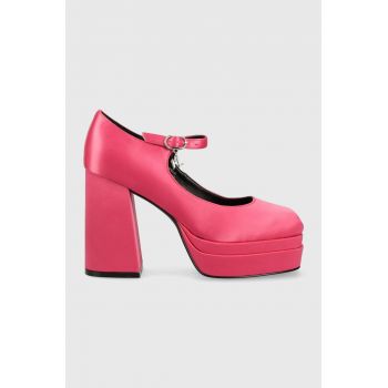 Karl Lagerfeld pumps STRADA culoarea roz, cu toc drept, KL30126A