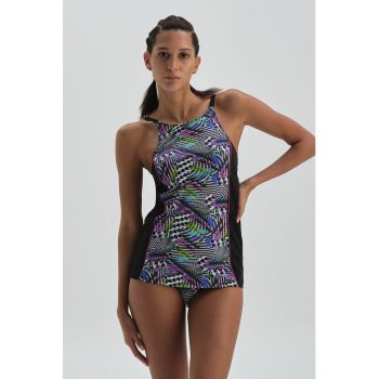 Top tankini cu model abstract