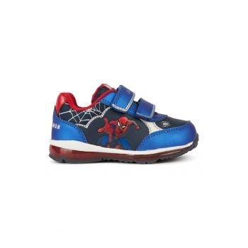 Pantofi sport din piele ecologica cu imprimeu cu Spider-Man